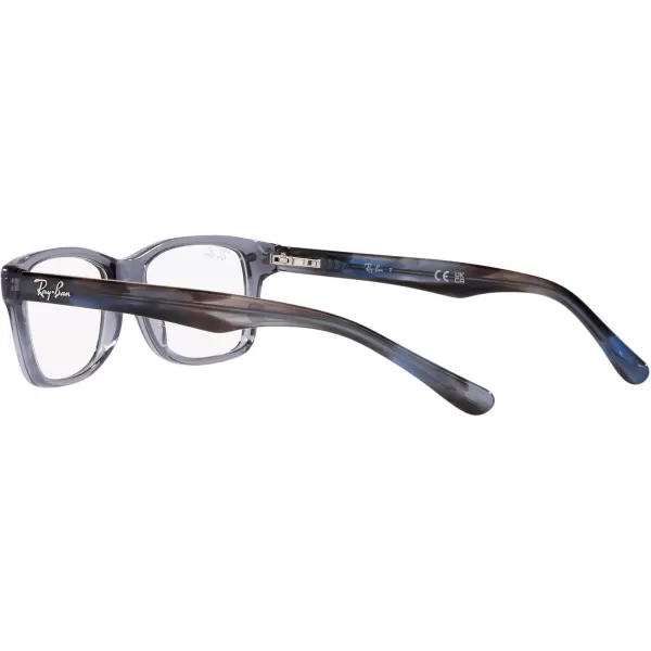 imageRayBan Kids Ry1531 Square Prescription Eyeglass FramesTransparent BlueDemo Lens