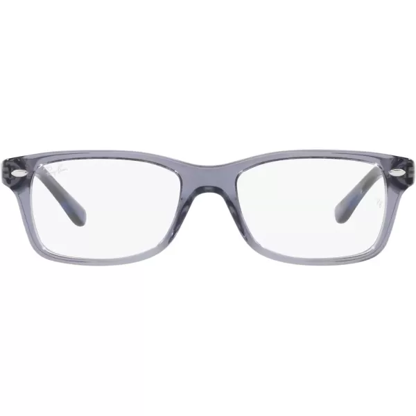 imageRayBan Kids Ry1531 Square Prescription Eyeglass FramesTransparent BlueDemo Lens