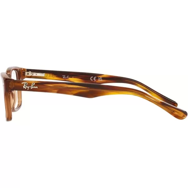 imageRayBan Kids Ry1531 Square Prescription Eyeglass FramesTransparent BrownDemo Lens