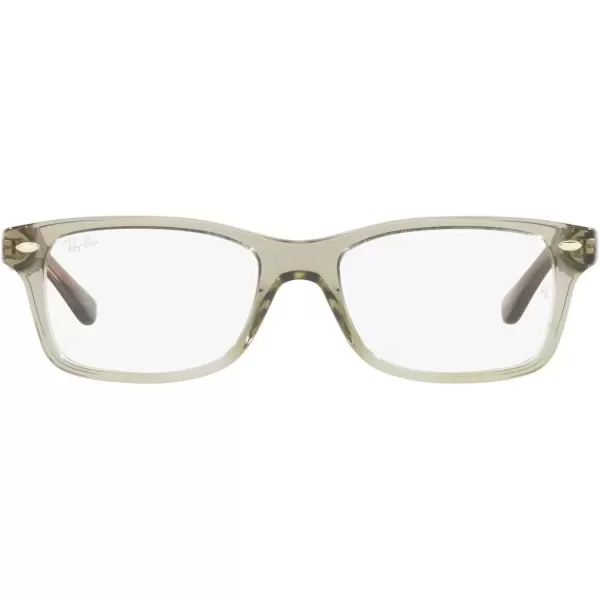 imageRayBan Kids Ry1531 Square Prescription Eyeglass FramesTransparent GreenDemo Lens