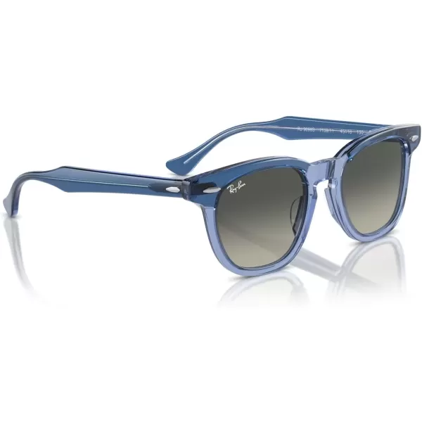 imageRayBan Rj9098s Square SunglassesTop Violet on Transparent VioletGrey Gradient