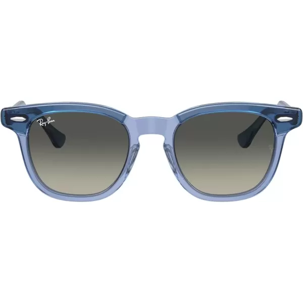 imageRayBan Rj9098s Square SunglassesTop Violet on Transparent VioletGrey Gradient