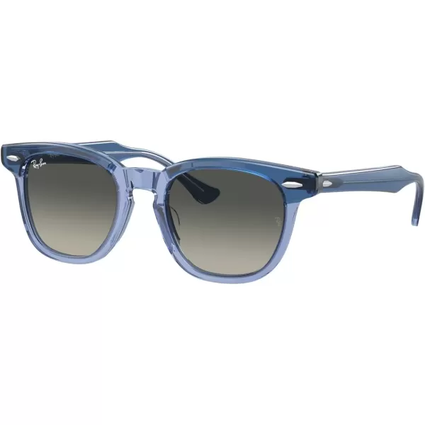 imageRayBan Rj9098s Square SunglassesTop Violet on Transparent VioletGrey Gradient