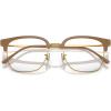 imageRayBan Rx7216 New Clubmaster Square Prescription Eyewear FramesBeige on GoldDemo Lens