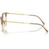 imageRayBan Rx7216 New Clubmaster Square Prescription Eyewear FramesBeige on GoldDemo Lens