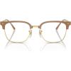 imageRayBan Rx7216 New Clubmaster Square Prescription Eyewear FramesBeige on GoldDemo Lens