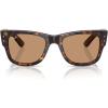 imageRayBan RB0840s Mega Wayfarer Square SunglassesHavanaBrown