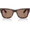 imageRayBan RB0840s Mega Wayfarer Square SunglassesHavanaLight Violet