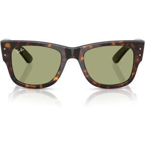 imageRayBan RB0840s Mega Wayfarer Square SunglassesHavanaBottle Green