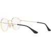 imageRayBan Kids Ry9572v Rob Round Prescription Eyewear FramesBlack on GoldDemo Lens