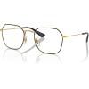 imageRayBan Ry9594v Jim Square Prescription Eyewear FramesBlack on GoldDemo Lens