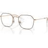 imageRayBan Ry9594v Jim Square Prescription Eyewear FramesBrown on Rose GoldDemo Lens