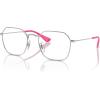 imageRayBan Ry9594v Jim Square Prescription Eyewear FramesSilverPinkDemo Lens