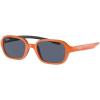 imageRayBan Kids RJ9074S Rectangular SunglassesOrange on Rubber BlackDark Grey