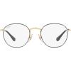 imageRayBan Kids Ry9572v Rob Round Prescription Eyewear FramesBlack on GoldDemo Lens