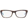 imageRayBan Womens Rx5298 Butterfly Prescription Eyeglass FramesHavana on Transparent AzureDemo Lens