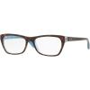 imageRayBan Womens Rx5298 Butterfly Prescription Eyeglass FramesHavana on Transparent AzureDemo Lens