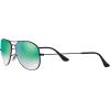 imageRayBan RB3362 Cockpit Aviator SunglassesShiny BlackGreen Gradient Mirror
