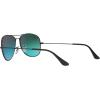 imageRayBan RB3362 Cockpit Aviator SunglassesShiny BlackOrange Gradient Mirror
