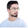 imageRayBan Rb3689 Aviator Metal Ii Blue Light Filtering GlassesBlackClear Blue Light Filtering