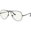 imageRayBan Rb3689 Aviator Metal Ii Blue Light Filtering GlassesBlackClear Blue Light Filtering