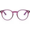 imageRayBan Kids Ry1594 Round Prescription Eyewear FramesTransparent FuchsiaDemo Lens