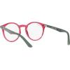 imageRayBan Kids Ry1594 Round Prescription Eyewear FramesTransparent RedDemo Lens