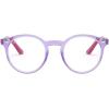 imageRayBan Kids Ry1594 Round Prescription Eyewear FramesTransparent VioletPurpleDemo Lens