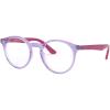 imageRayBan Kids Ry1594 Round Prescription Eyewear FramesTransparent VioletPurpleDemo Lens