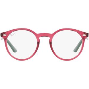 imageRayBan Kids Ry1594 Round Prescription Eyewear FramesTransparent RedDemo Lens