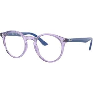 imageRayBan Kids Ry1594 Round Prescription Eyewear FramesTransparent VioletBlueDemo Lens