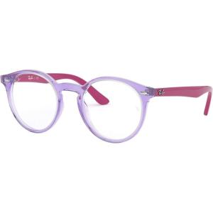 imageRayBan Kids Ry1594 Round Prescription Eyewear FramesTransparent VioletPurpleDemo Lens