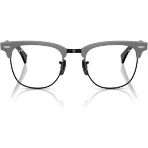 imageRayBan RX3807VM Scuderia Ferrari Collection Square Prescription Eyewear Frames Brushed Gunmetal On BlackDemo Lens 51 mm