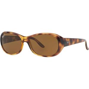 imageRayBan Womens Rb4061 Oval Sunglasses HavanaPolarized Brown 55 mm