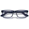 imageRayBan Womens Rx7232m Scuderia Ferrari Collection Rectangular Prescription Eyewear FramesTransparent BlueDemo Lens