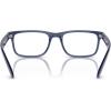 imageRayBan Womens Rx7232m Scuderia Ferrari Collection Rectangular Prescription Eyewear FramesTransparent BlueDemo Lens