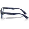 imageRayBan Womens Rx7232m Scuderia Ferrari Collection Rectangular Prescription Eyewear FramesTransparent BlueDemo Lens