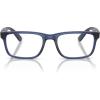 imageRayBan Womens Rx7232m Scuderia Ferrari Collection Rectangular Prescription Eyewear FramesTransparent BlueDemo Lens