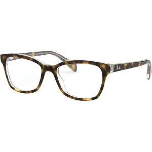 imageRayBan Girls Ry1591 Square Prescription Eyeglass FramesHavana on TransparentDemo Lens