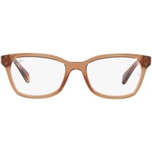 imageRayBan Girls Ry1591 Square Prescription Eyeglass FramesTransparent BrownDemo Lens