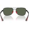 imageRayBan RB8336M Scuderia Ferrari Collection Square Sunglasses Matte BlackDark Green 58 mm