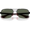 imageRayBan RB8336M Scuderia Ferrari Collection Square Sunglasses Matte BlackDark Green 58 mm