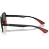 imageRayBan RB8336M Scuderia Ferrari Collection Square Sunglasses Matte BlackDark Green 58 mm