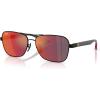 imageRayBan RB8336M Scuderia Ferrari Collection Square Sunglasses Matte BlackDark Grey Mirrored BlueRed 58 mm