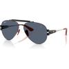 imageRayBan Rb3762m Scuderia Ferrari Collection Round SunglassesBlackDark Grey
