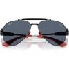 imageRayBan Rb3762m Scuderia Ferrari Collection Round SunglassesBlackDark Grey