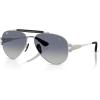imageRayBan Rb3762m Scuderia Ferrari Collection Round SunglassesSilverGrey Gradient Blue