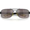 imageRayBan Rb3763m Square SunglassesBlackGrey Mirrored Grey Gradient Polarized
