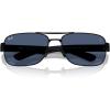 imageRayBan Rb3763m Square SunglassesMatte BlackDark Blue