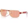 imageRayBan Rb3763m Square SunglassesSilverBrown Mirrored RedYellow